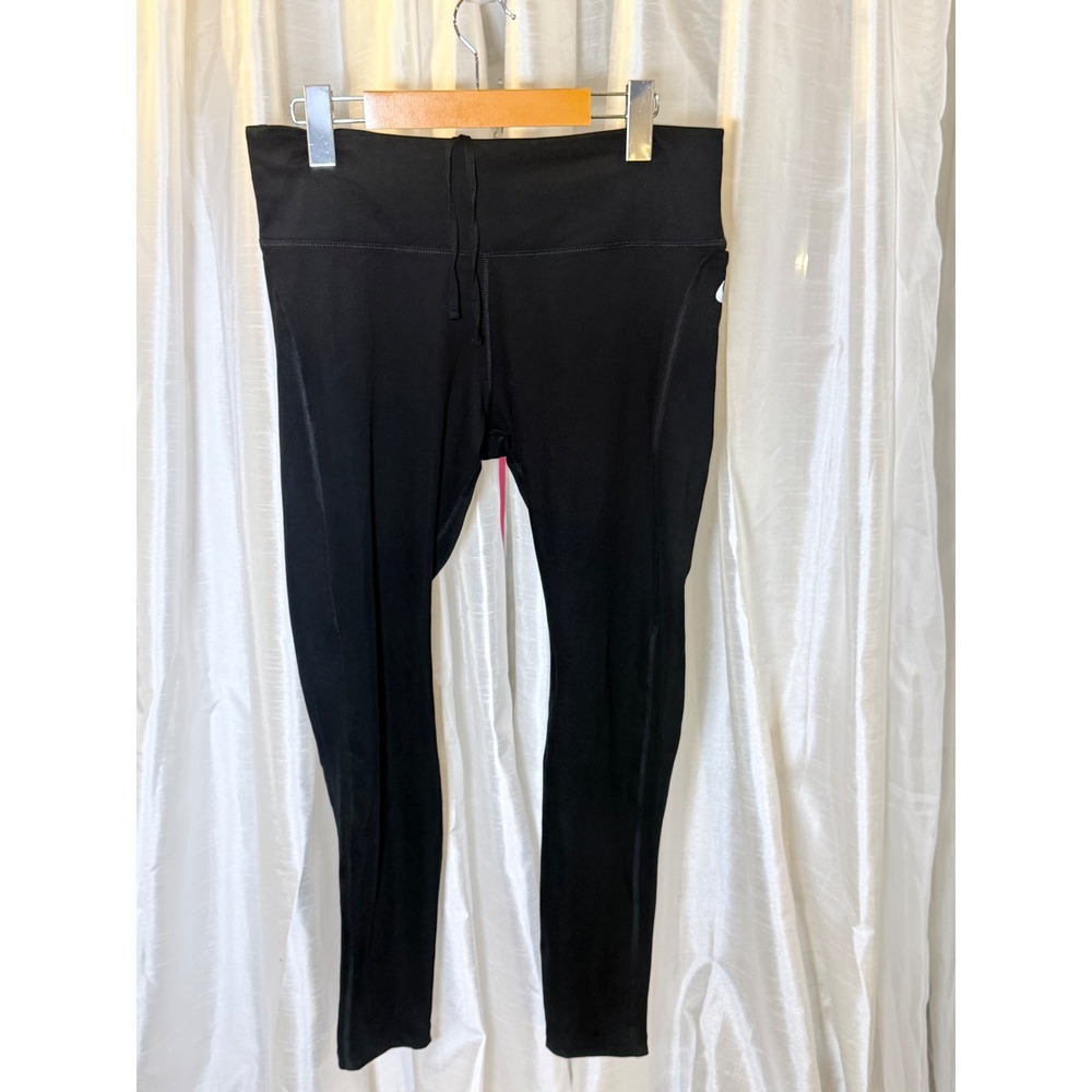 Nike Leggings Women Large Black Dri-FIT Running Tights Activewear Workout Pocket